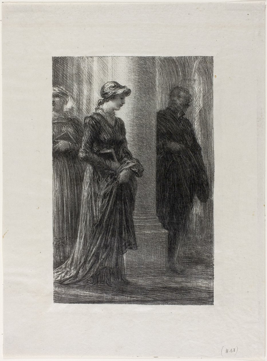 The Mastersingers of Nuremberg, Act I: Walther and Eva Meet by Ignace Henri Jean Fantin Latour