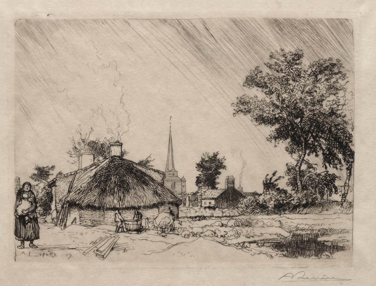 The Shower: St. Jean-de-Monte by Ignace Henri Jean Fantin Latour