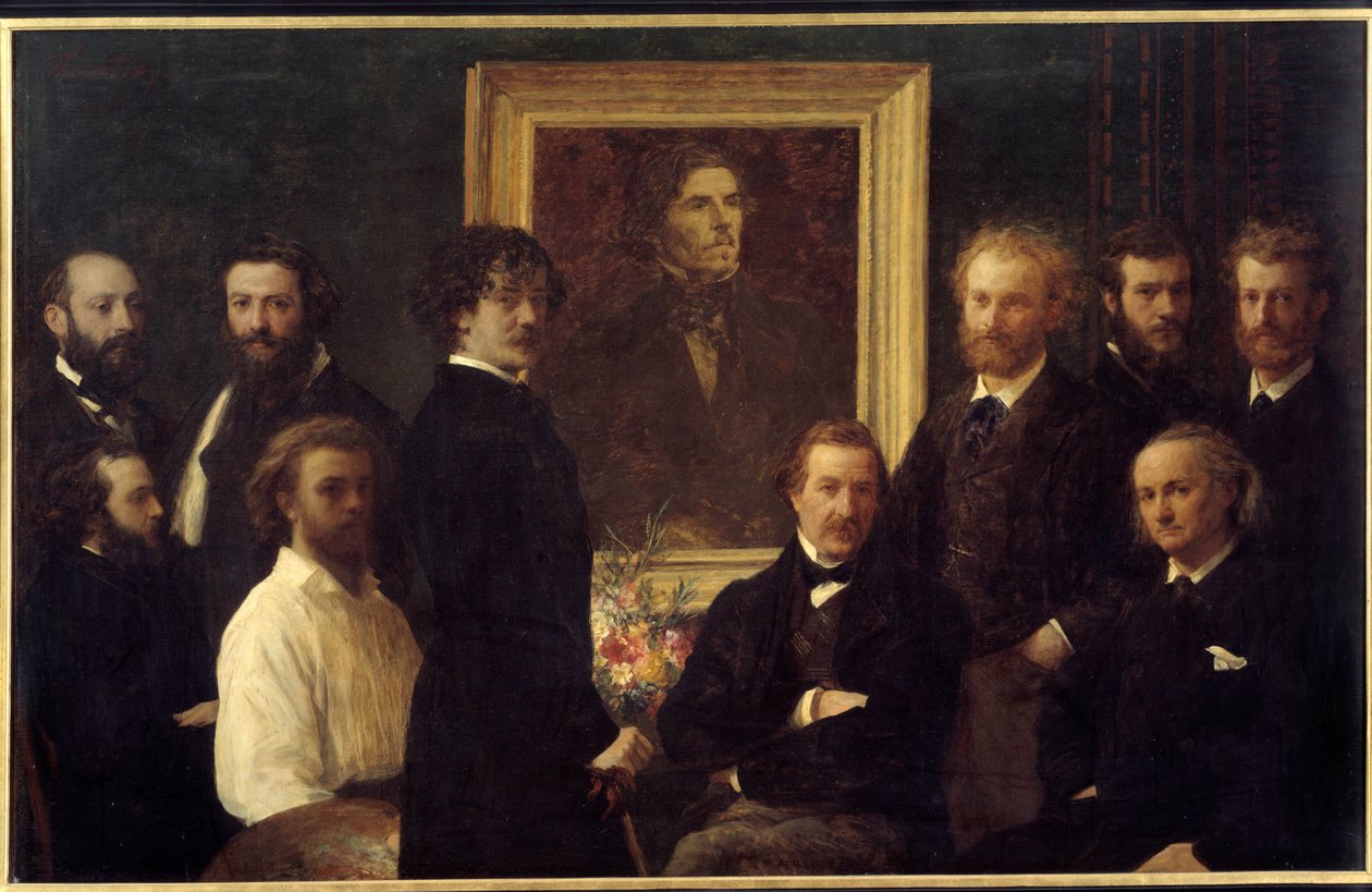 Tribute to Eugene Delacroix by Ignace Henri Jean Fantin Latour