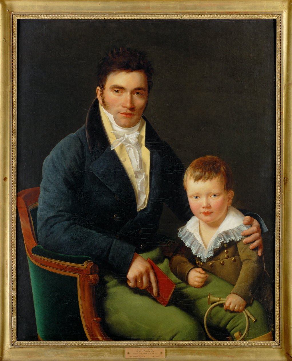 Barbet and His Son by Henri Francois Riesener