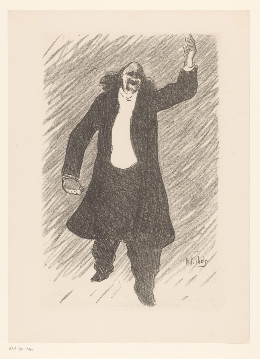 Portrait of the Chansonnier Marcel Legay by Henri-Gabriel Ibels