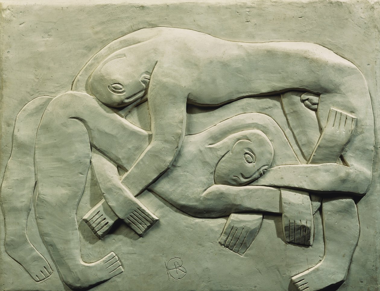 The Wrestlers by Henri Gaudier Brzeska