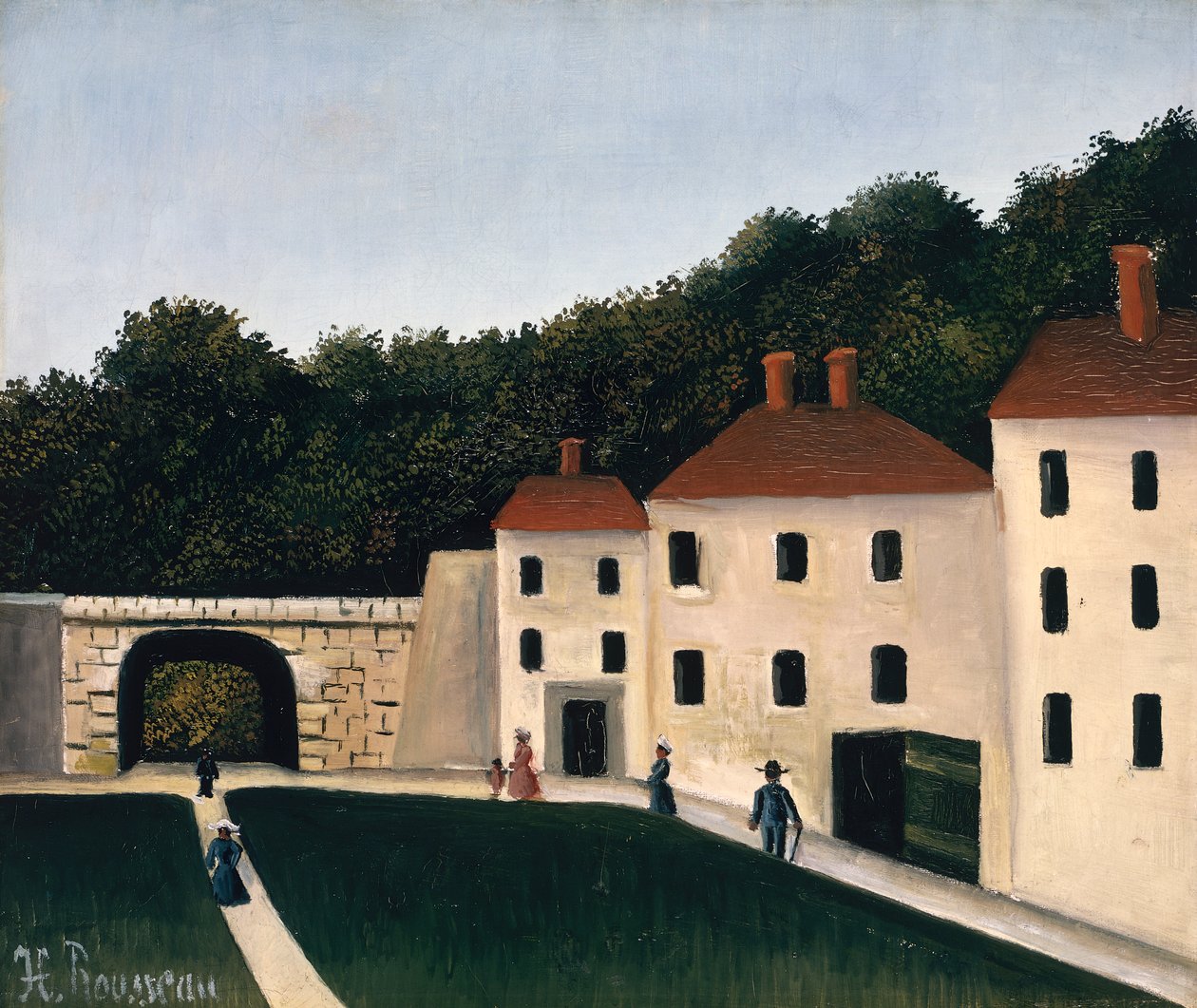 Walkers in a Park by Henri J.F. Rousseau