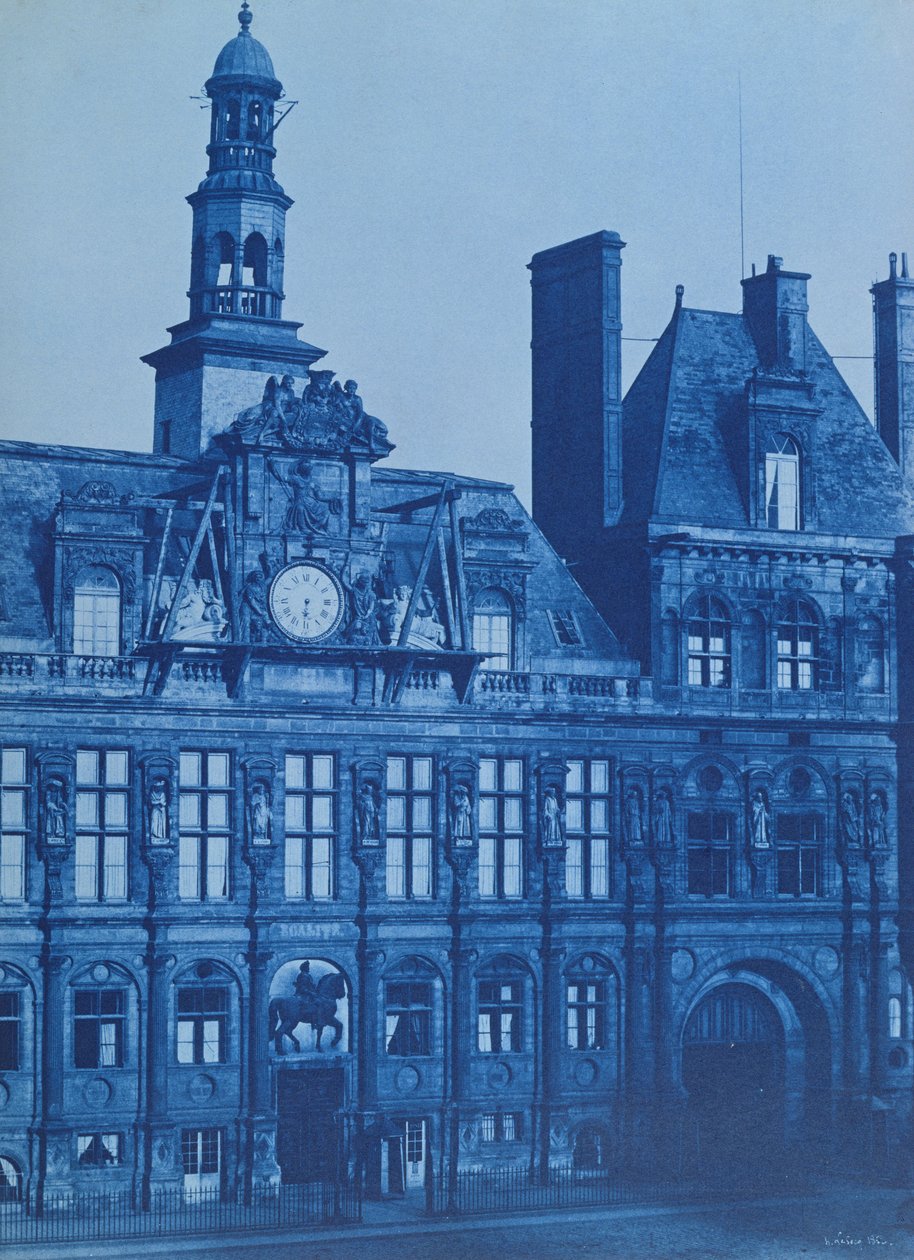 The Hotel de Ville in Paris by Henri Jean-Louis Le Secq