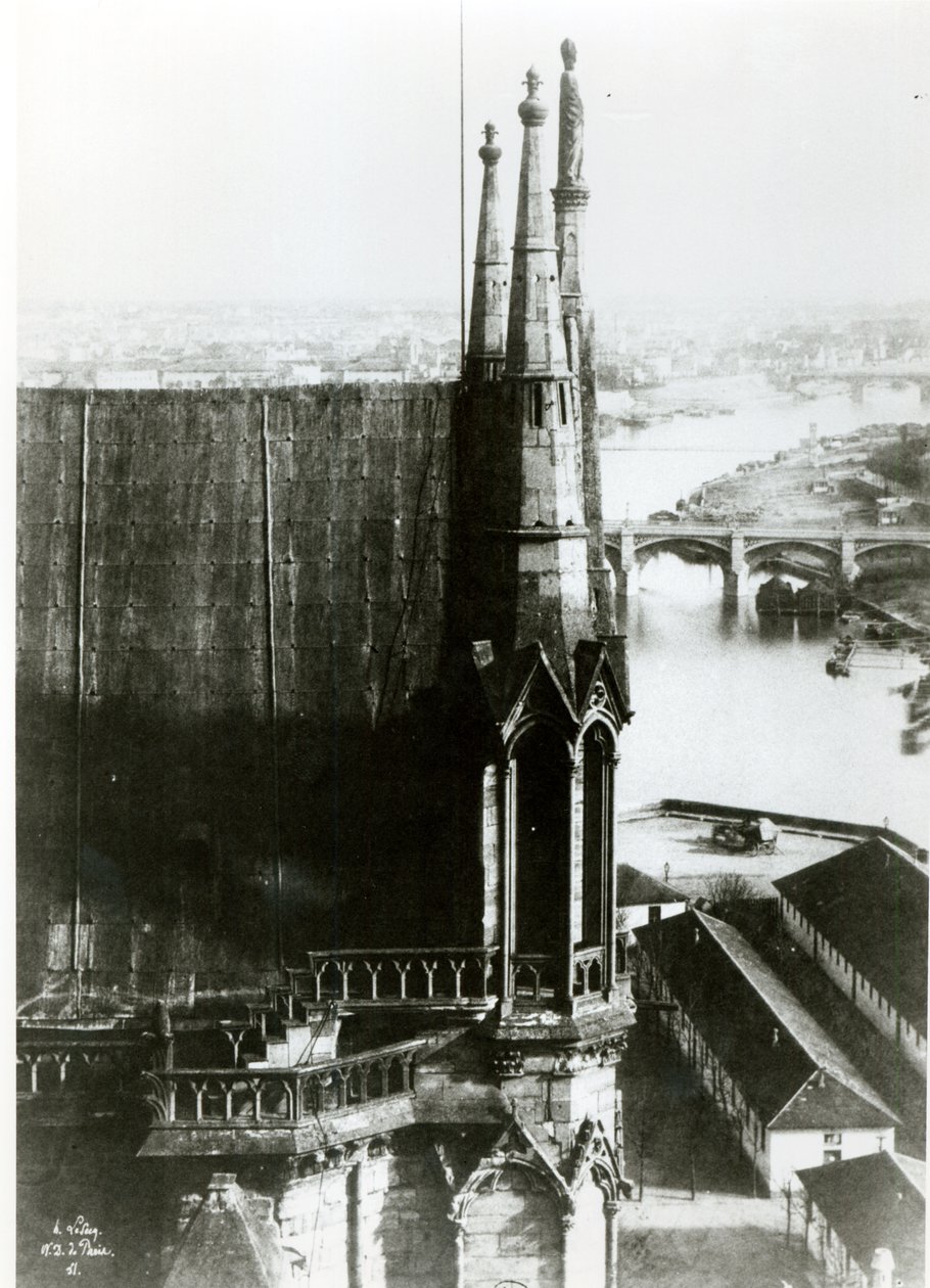 View of the Cathedral of Notre-Dame in Paris and the River Seine, c.1853 by Henri Jean-Louis Le Secq