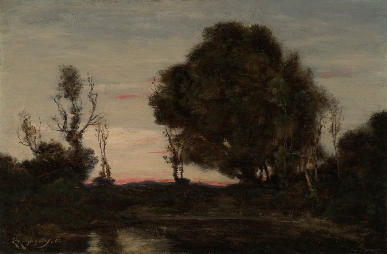 Landscape at Dusk by Henri-Joseph Harpignies