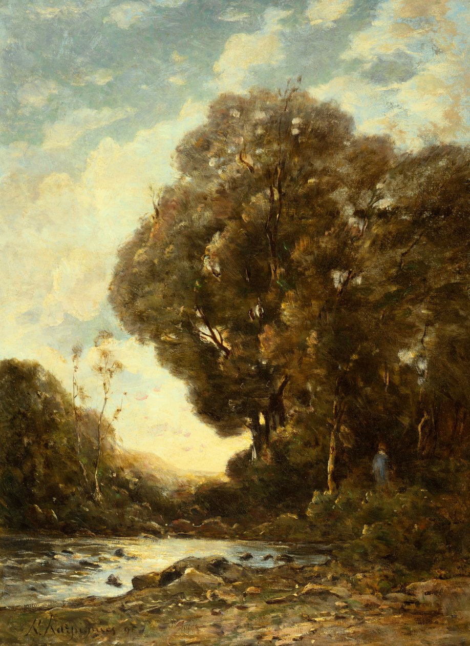 The River by Henri-Joseph Harpignies