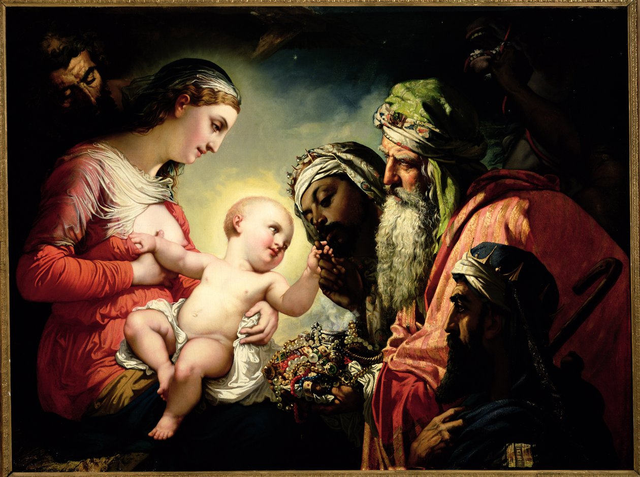 Adoration of the Magi by Henri Lehmann: Buy fine art prints