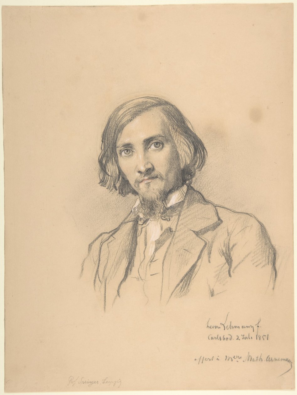 Portrait of Anton Heinrich Springer (1825–1895) by Henri Lehmann