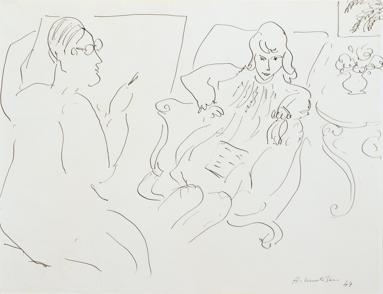 Artist with Model by Henri Matisse