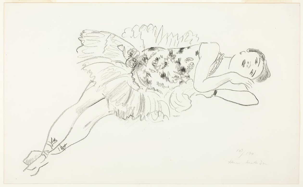 Dancer Reclining, from Ten Dancers by Henri Matisse