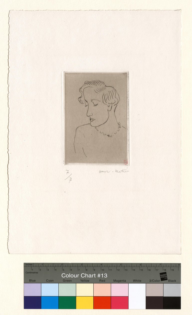Woman with Downcast Eyes, 3/4 to the Left by Henri Matisse