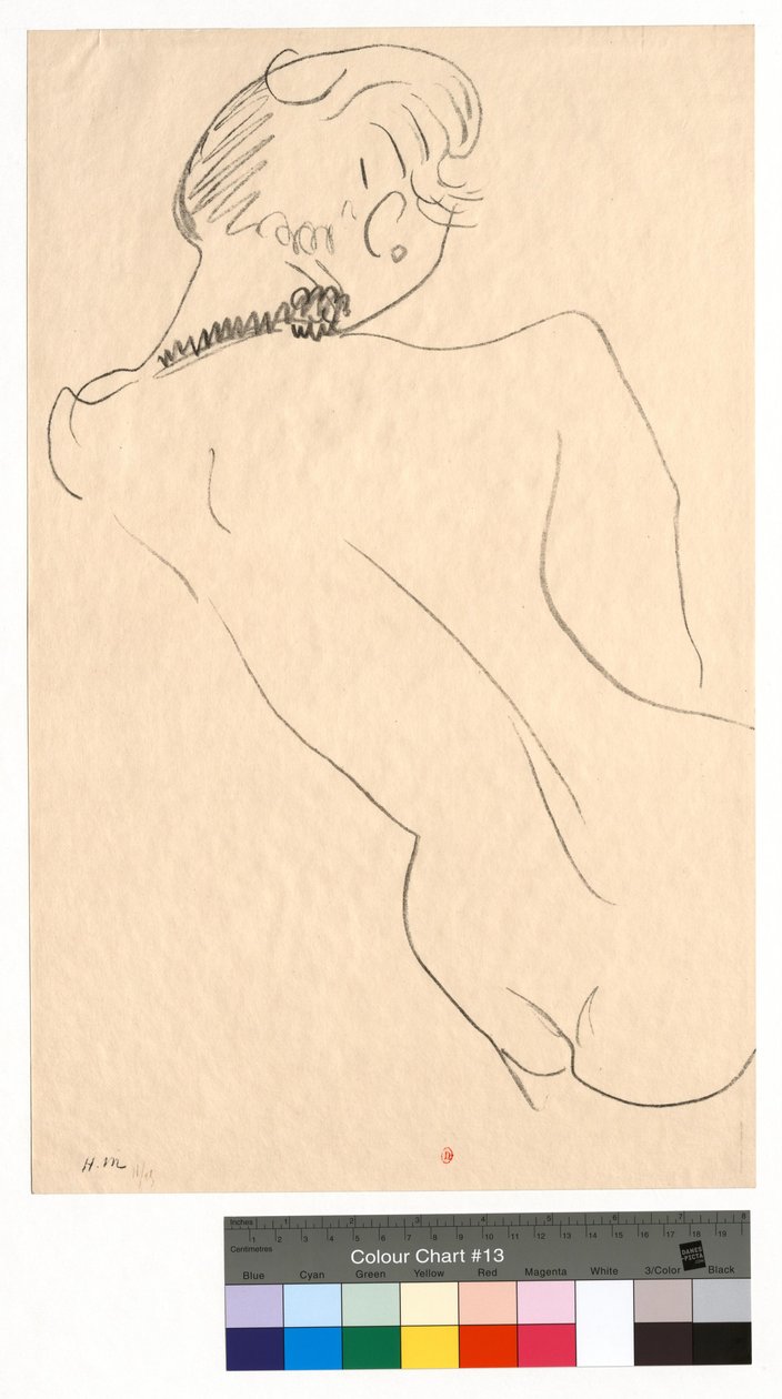 Figure Seen from the Back with a Black Necklace by Henri Matisse