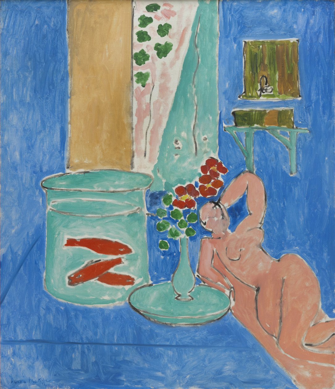 Goldfish and Sculpture by Henri Matisse