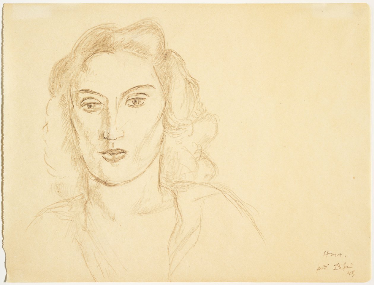 Head of a Woman by Henri Matisse