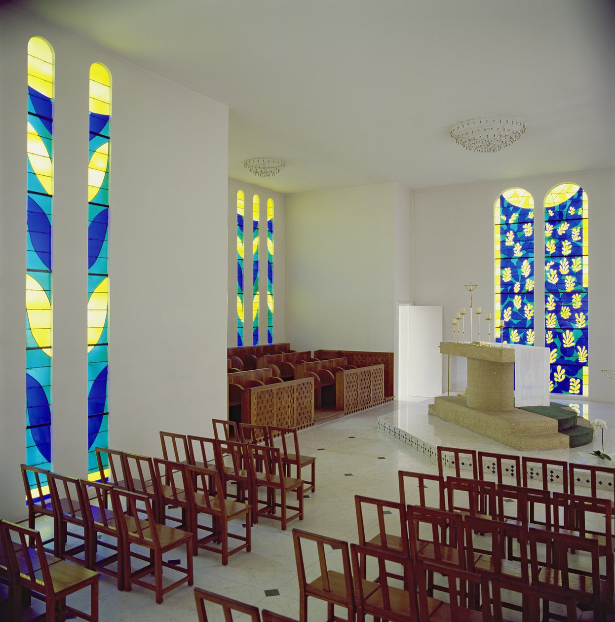 Interior View with the Altar, Chapel of the Rosary, Vence by Henri Matisse