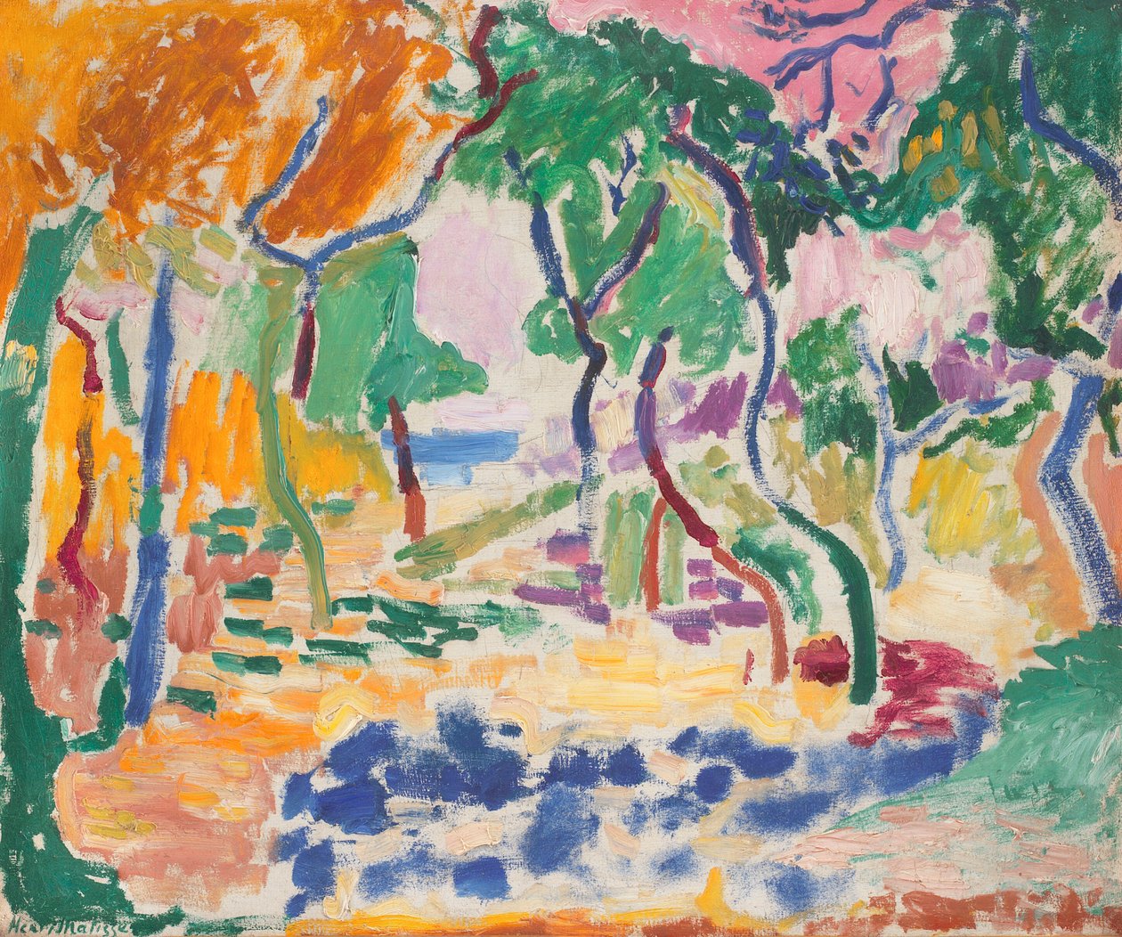 Landscape near Collioure. Study for "The Joy of Life" by Henri Matisse