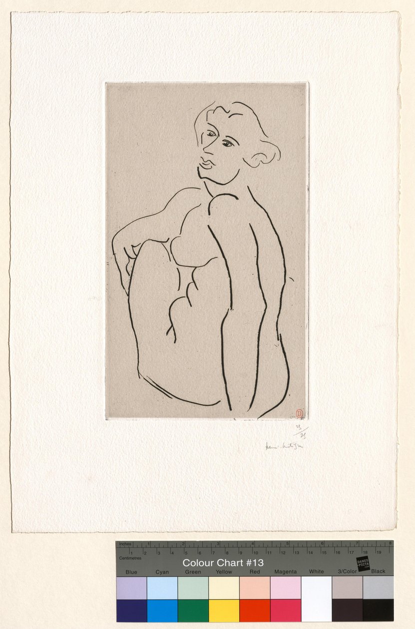 Seated Nude, Back Seen in Three-Quarter View by Henri Matisse