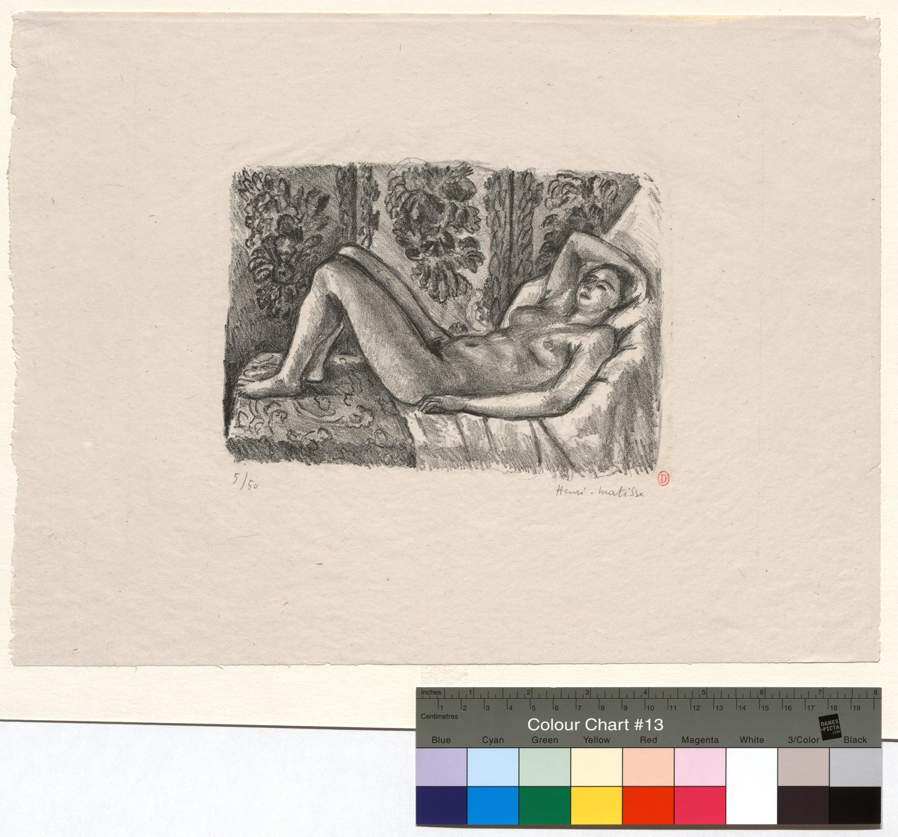 Reclining Nude with the Louis XIV Screen by Henri Matisse