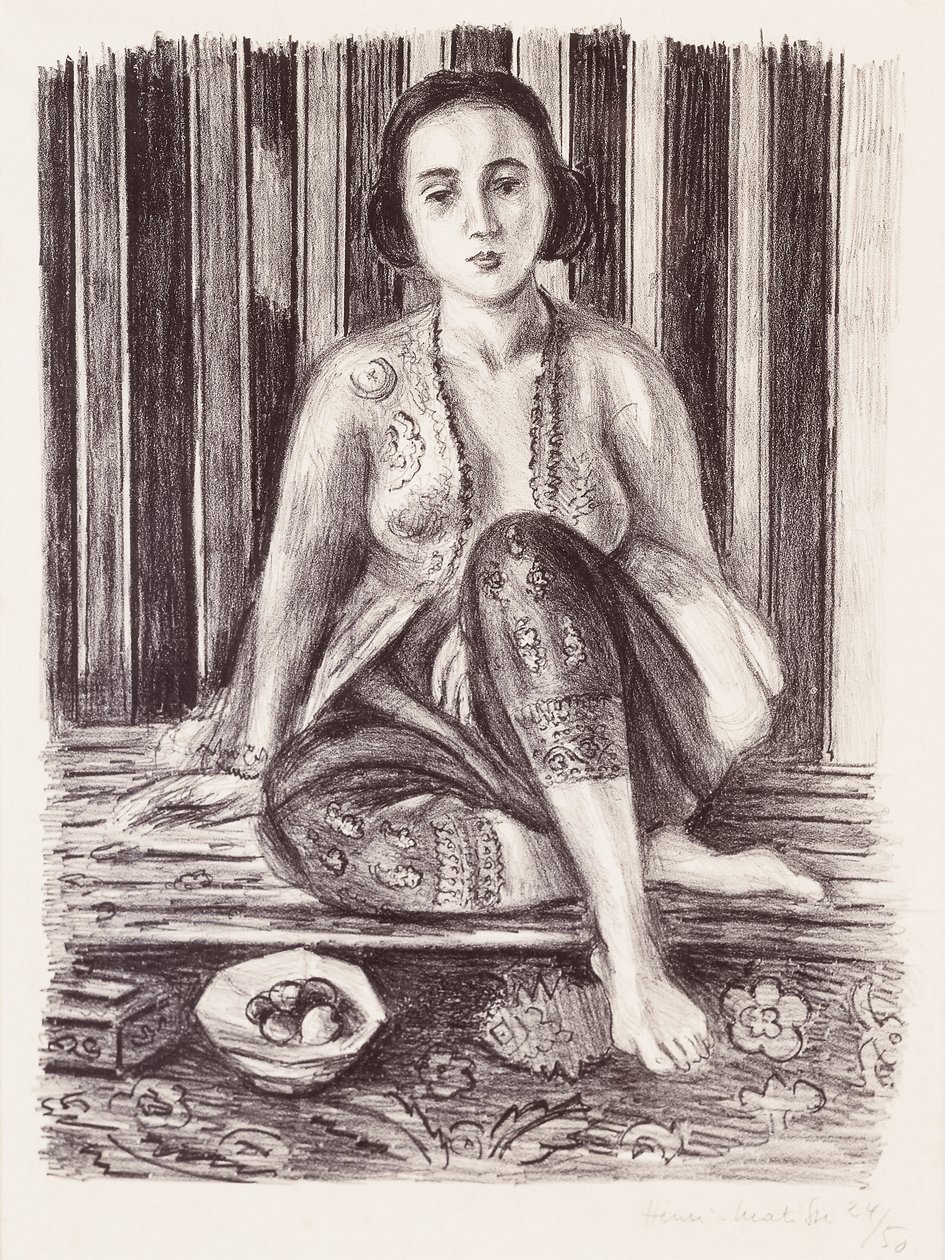 Odalisque with a Bowl of Fruit by Henri Matisse