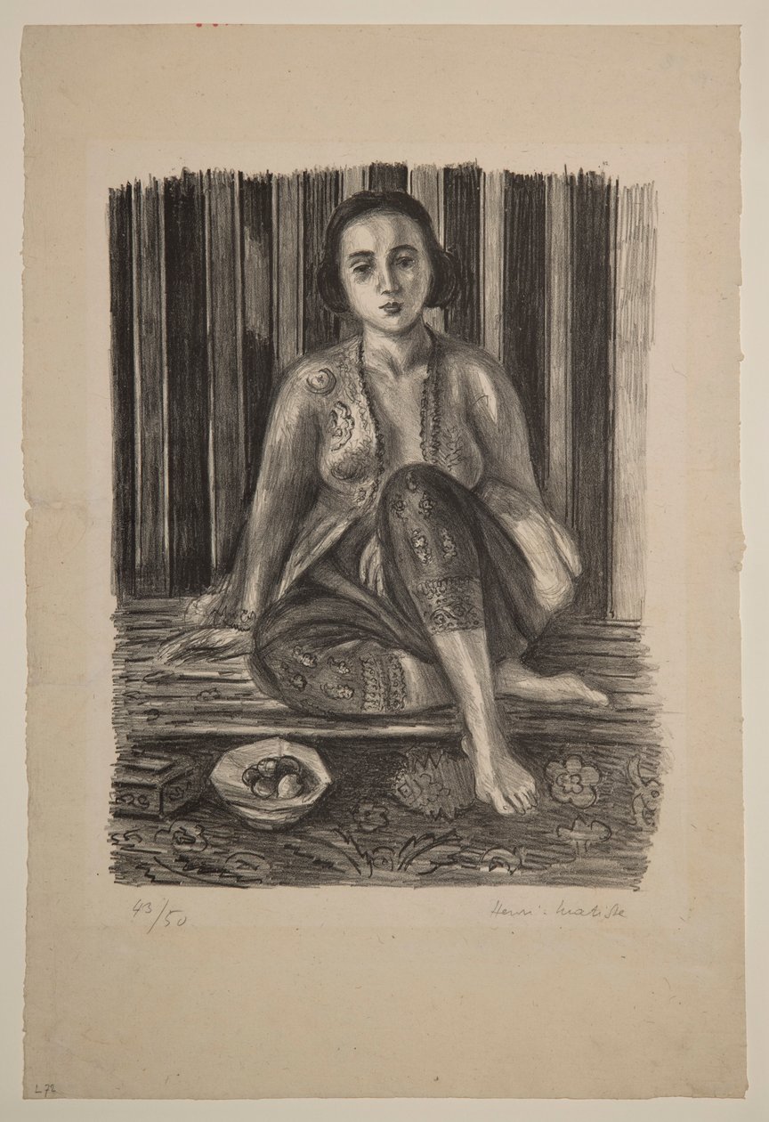 Odalisque with a Bowl of Fruit by Henri Matisse