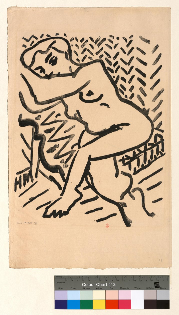 Small Clear Woods or Seated Nude Woman, 3/4 View by Henri Matisse