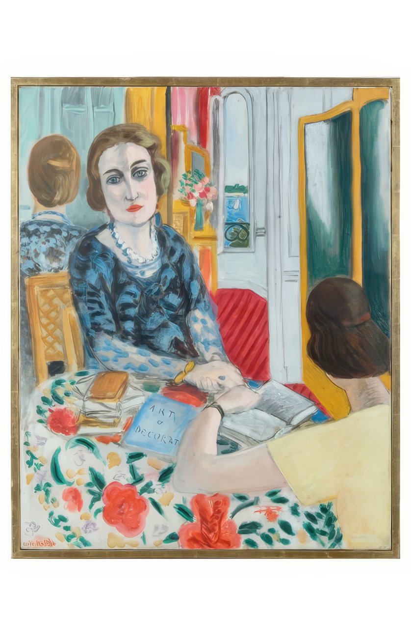Portrait of Baroness Gourgaud, née Eva Gebhardt by Henri Matisse