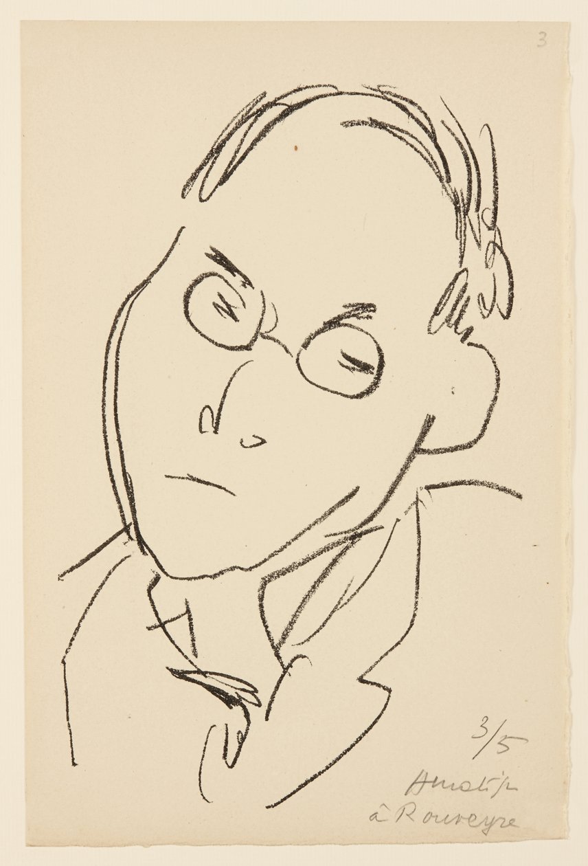 Portrait of Paul Léautaud by Henri Matisse