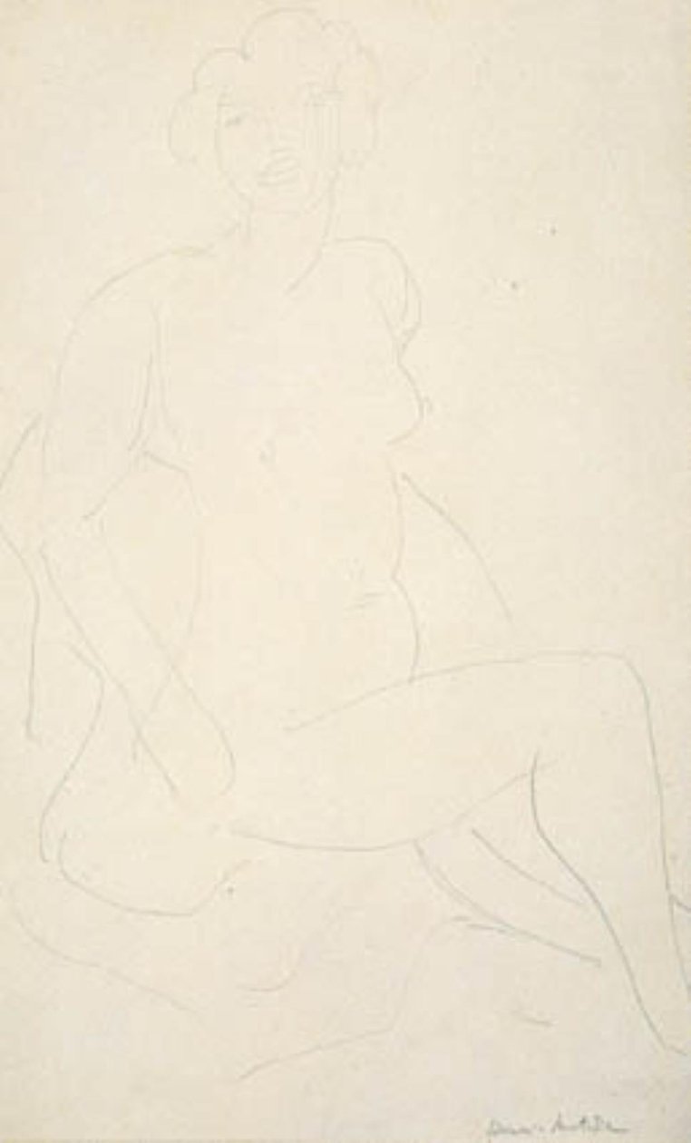Seated Female Model, Facing Right by Henri Matisse
