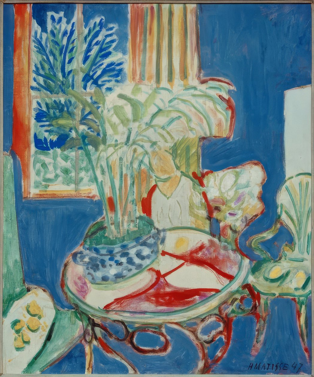 Small Interior in Blue by Henri Matisse