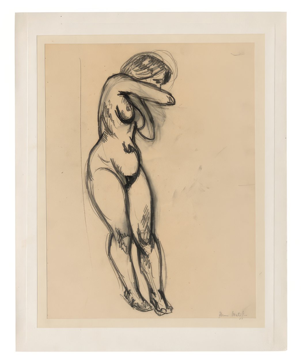 Standing Female Nude, Twisting toward Her Back by Henri Matisse