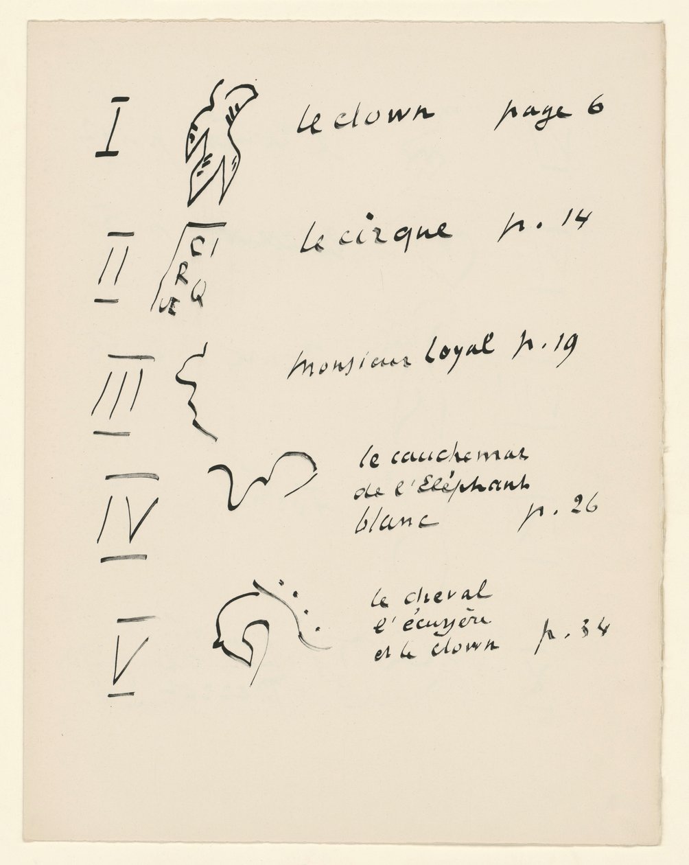 Table of Images 1. From “Jazz”. P. 149 by Henri Matisse