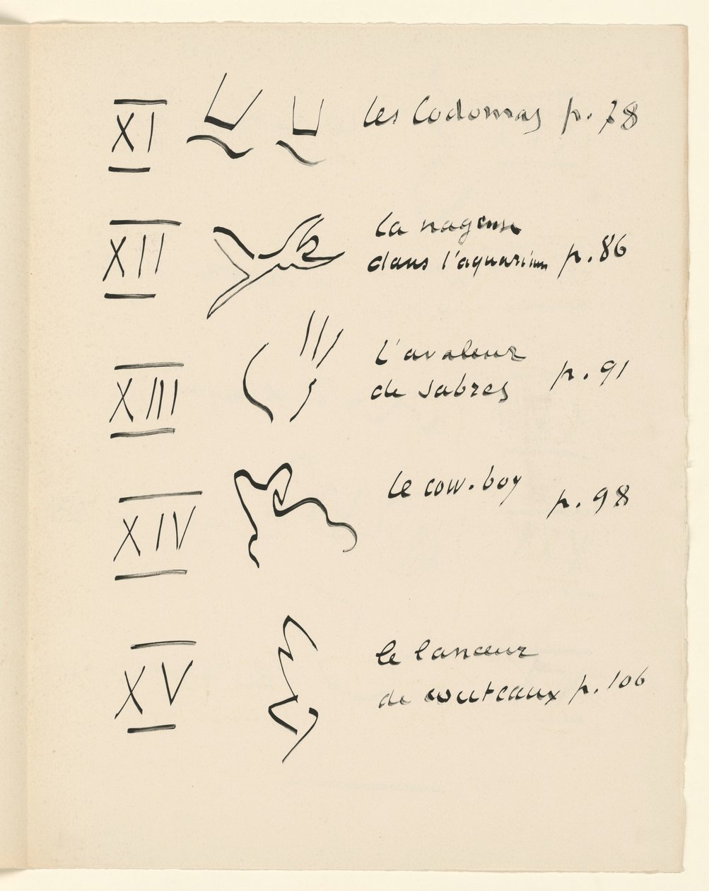 Table of Images 3. From “Jazz”. P. 151 by Henri Matisse