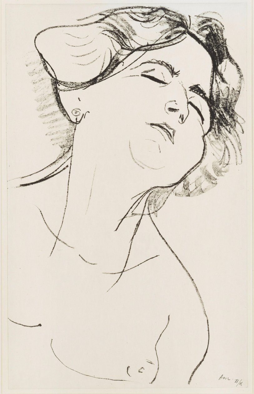 Head of a Woman, Eyes Closed by Henri Matisse