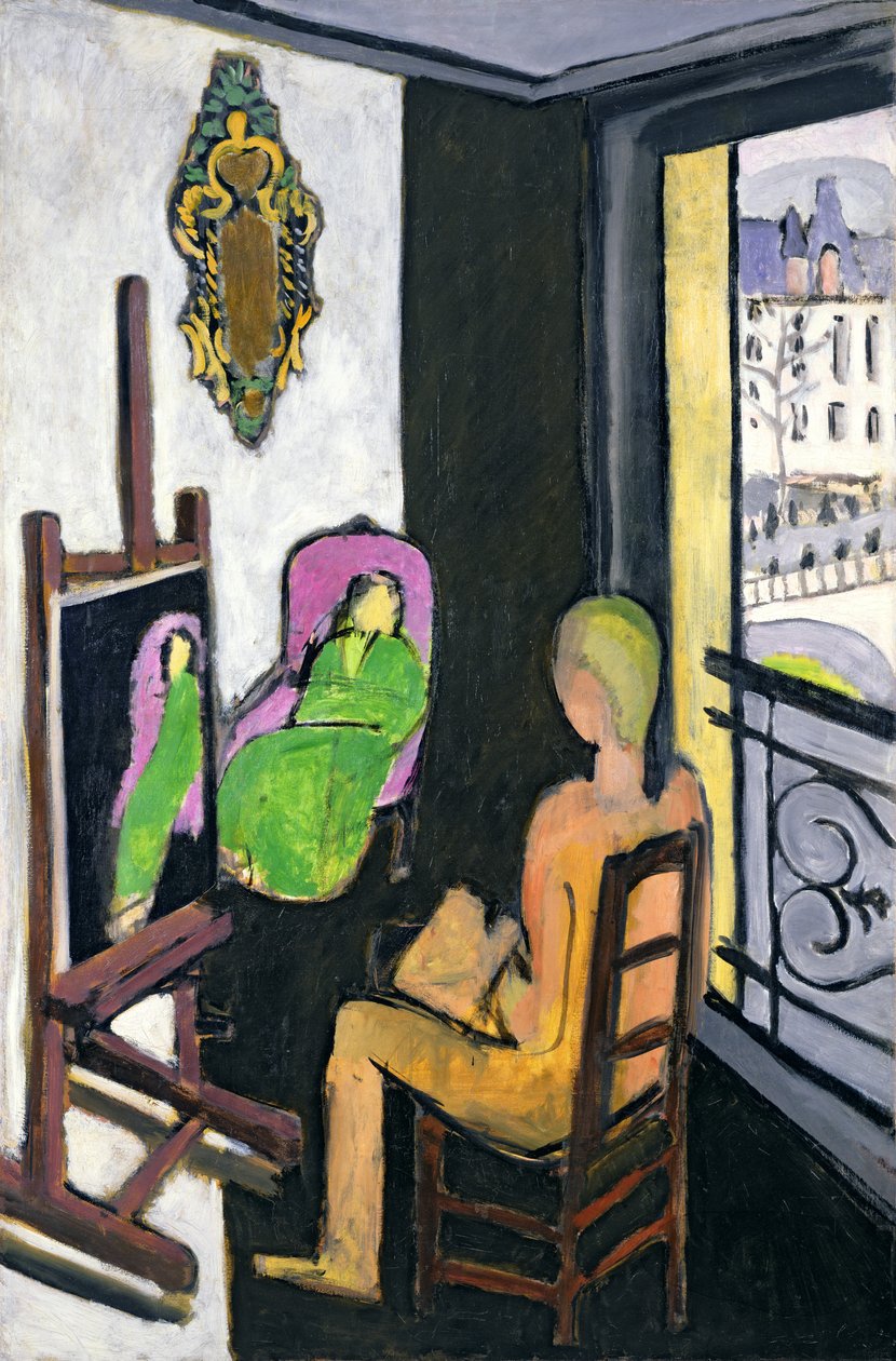 The Painter and His Model by Henri Matisse: Fine art print