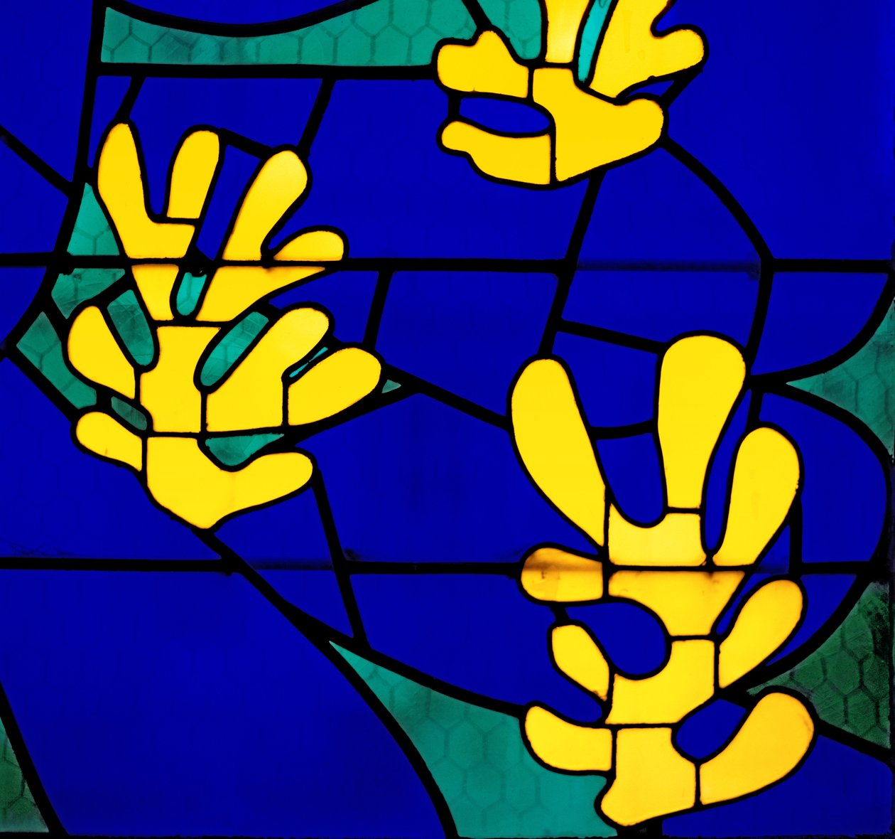 Tree of Life Stained Glass behind the Altar in the Chapel of the Rosary, Vence by Henri Matisse