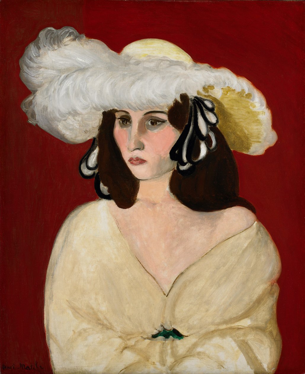 White Plumes by Henri Matisse
