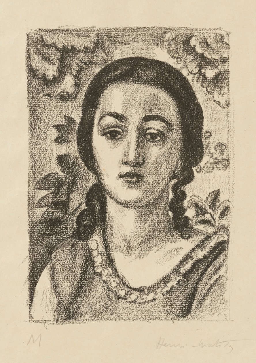 Young Woman with Brown Curls by Henri Matisse