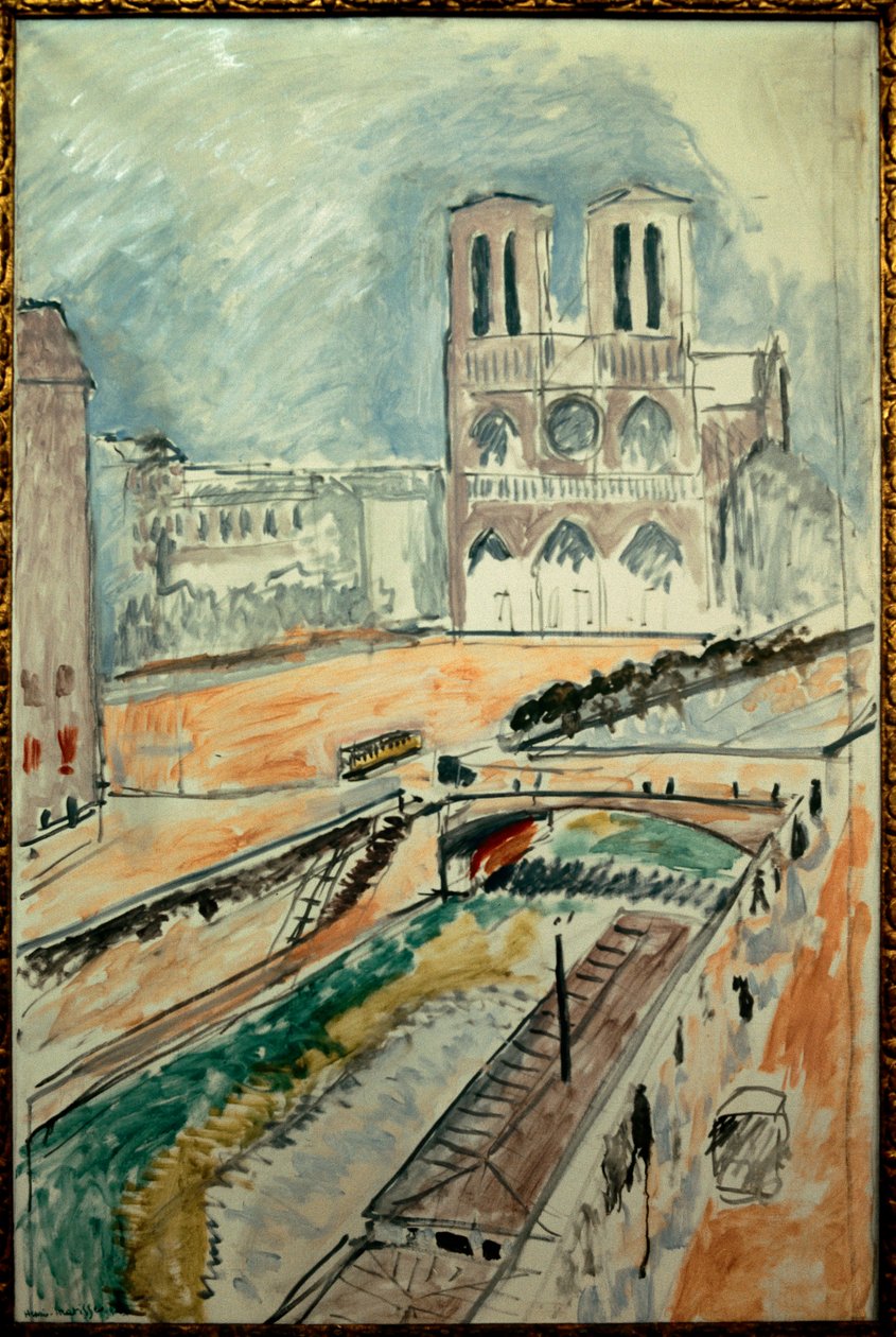 Notre Dame de Paris, Quai Saint Michel by Henri Matisse