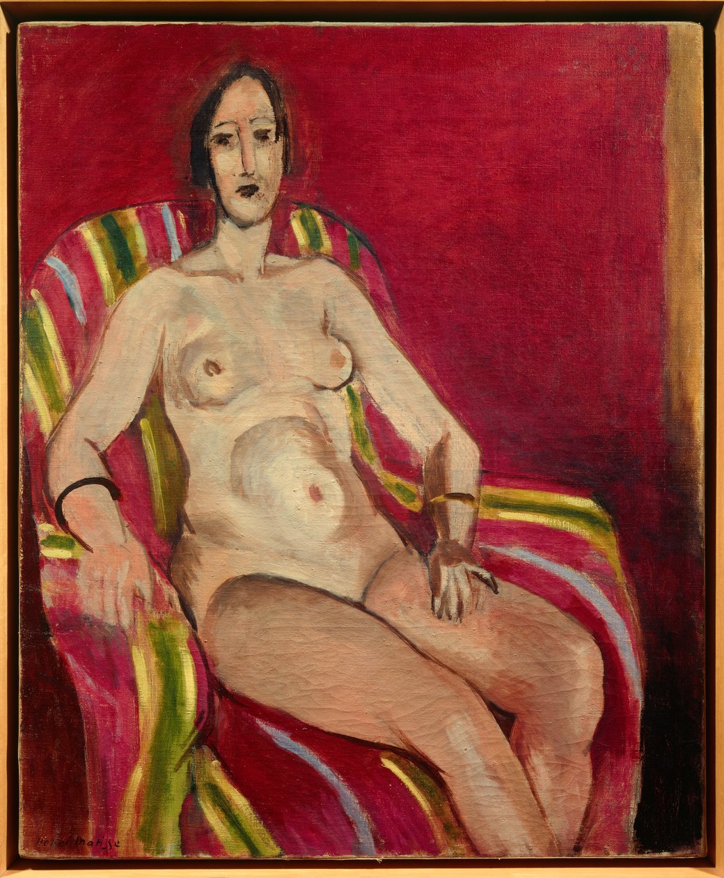 Seated Nude on Red Background by Henri Matisse