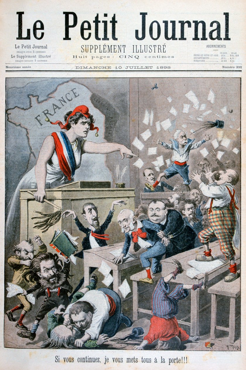 Caricature of the Chamber of Deputies, Paris, 1898 by Henri Meyer