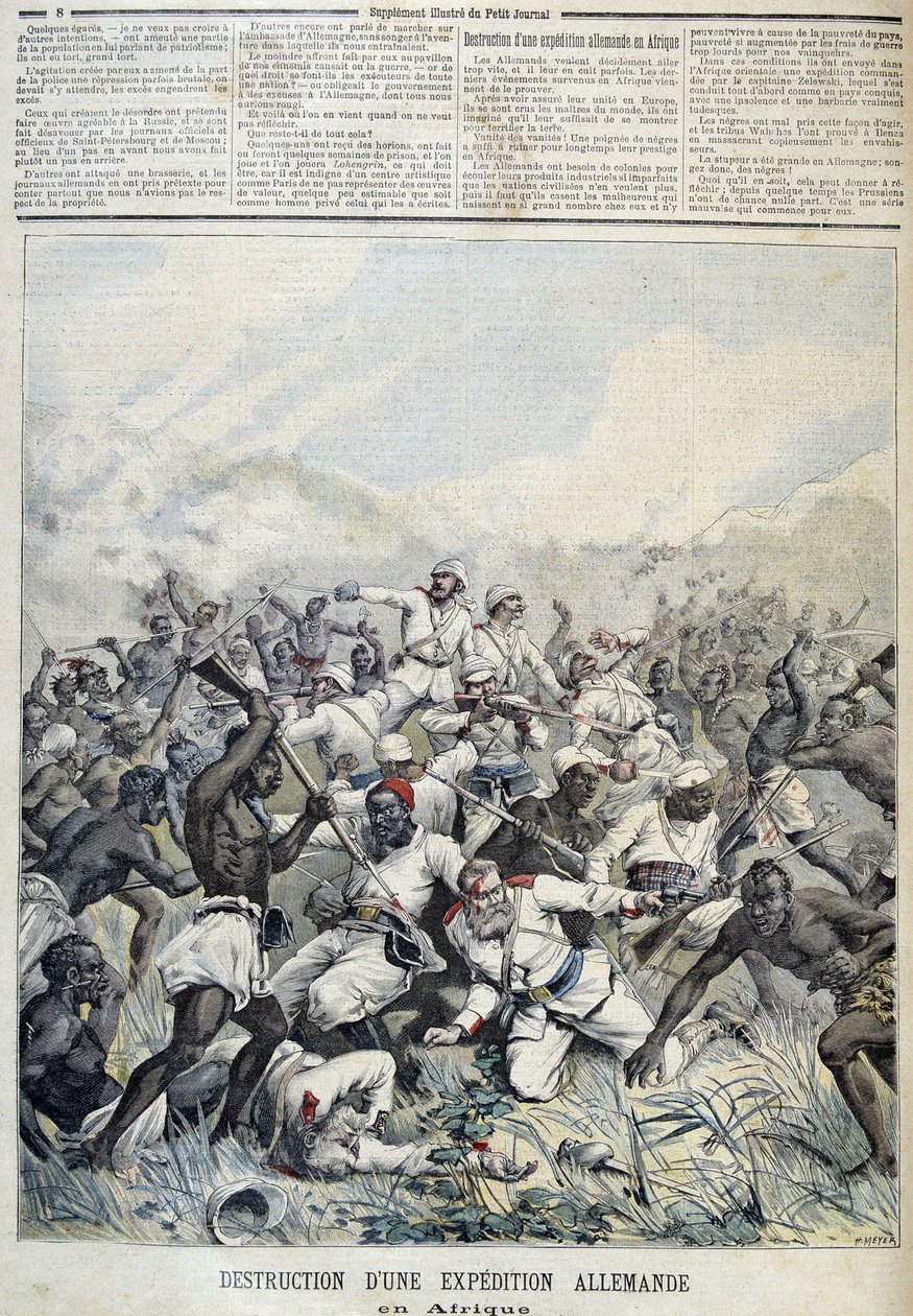 Destruction of a German expedition to Africa - in 