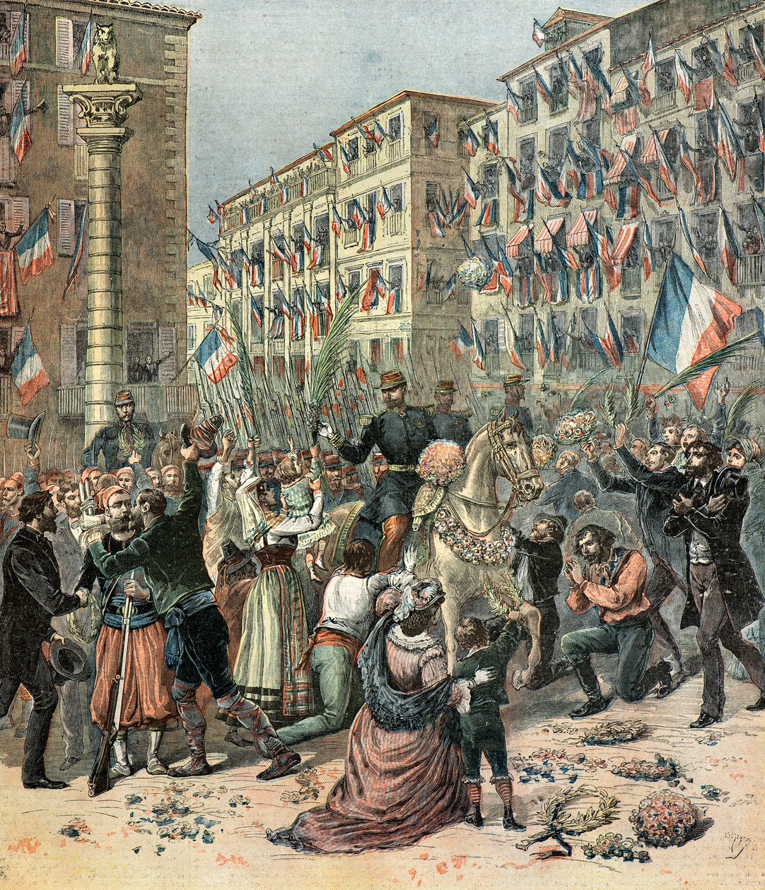 French troops enter Milan by Henri Meyer