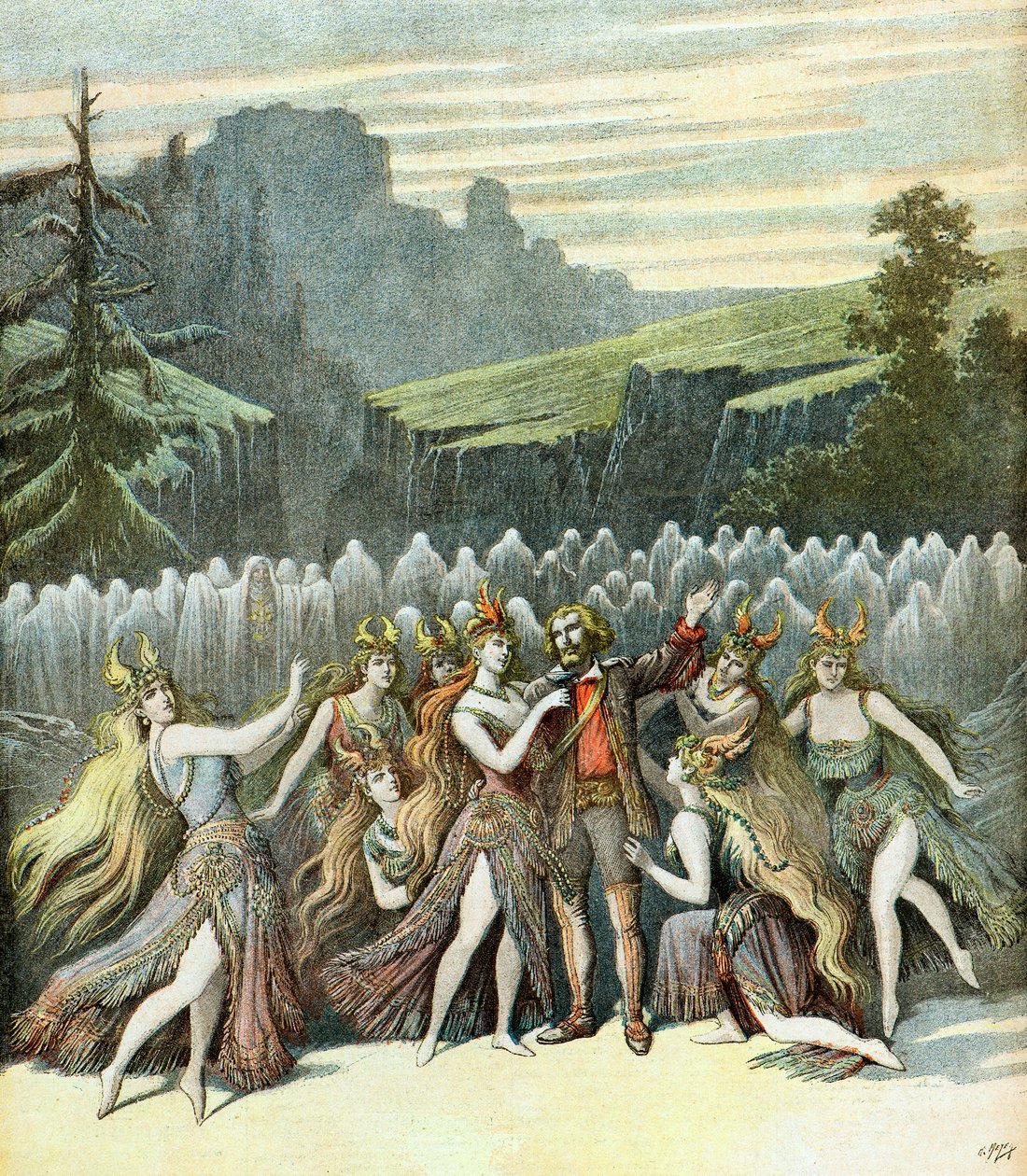 Representation of the Comic Opera 'Rip' by Henri Meyer