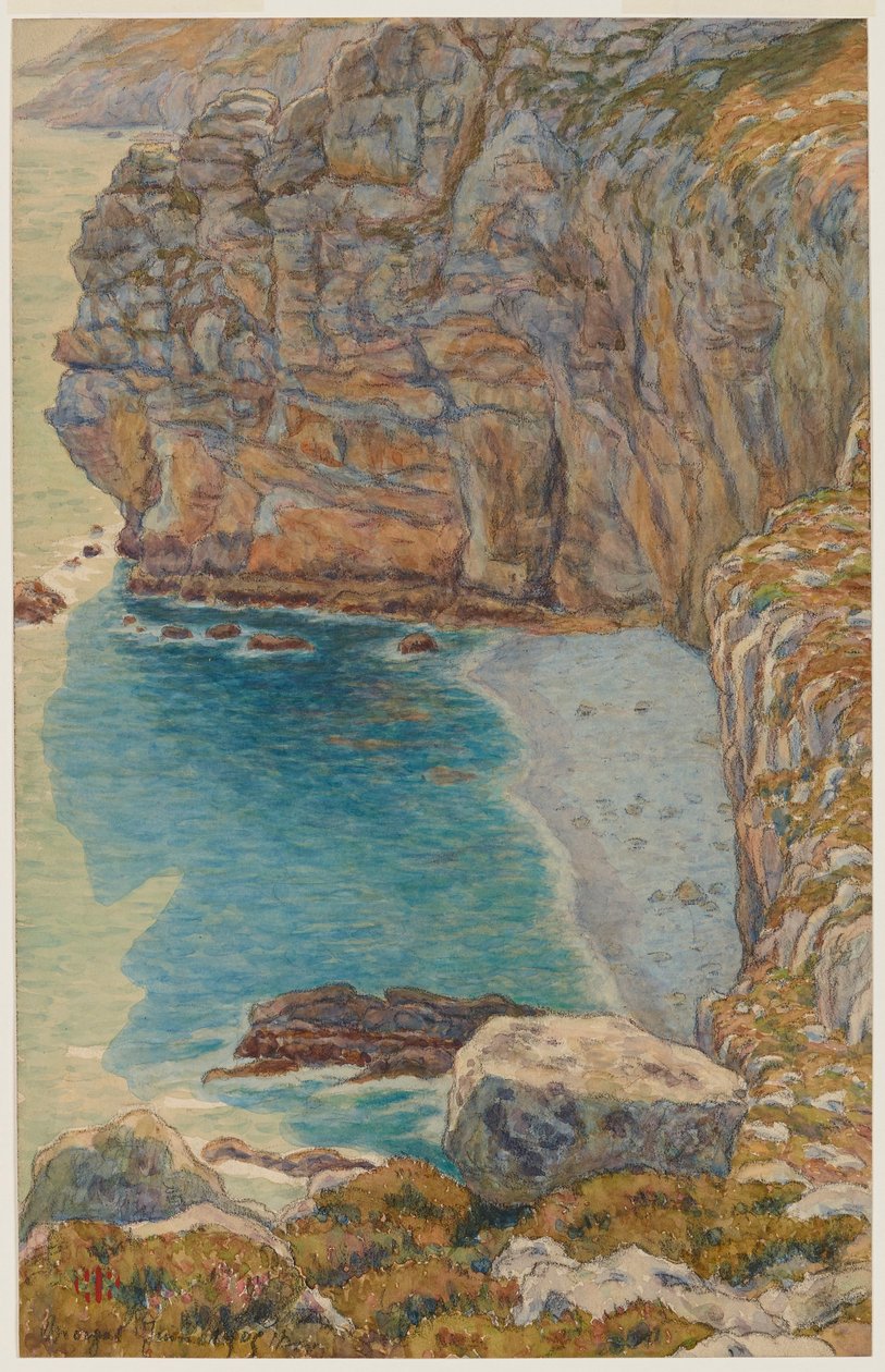 Cliffs of Port Haor. Morgat by Henri Rivière
