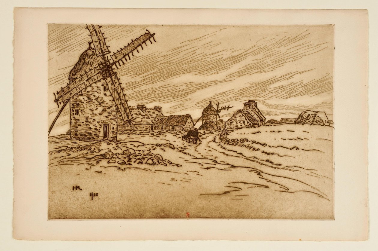[Mills at La Palue] by Henri Rivière