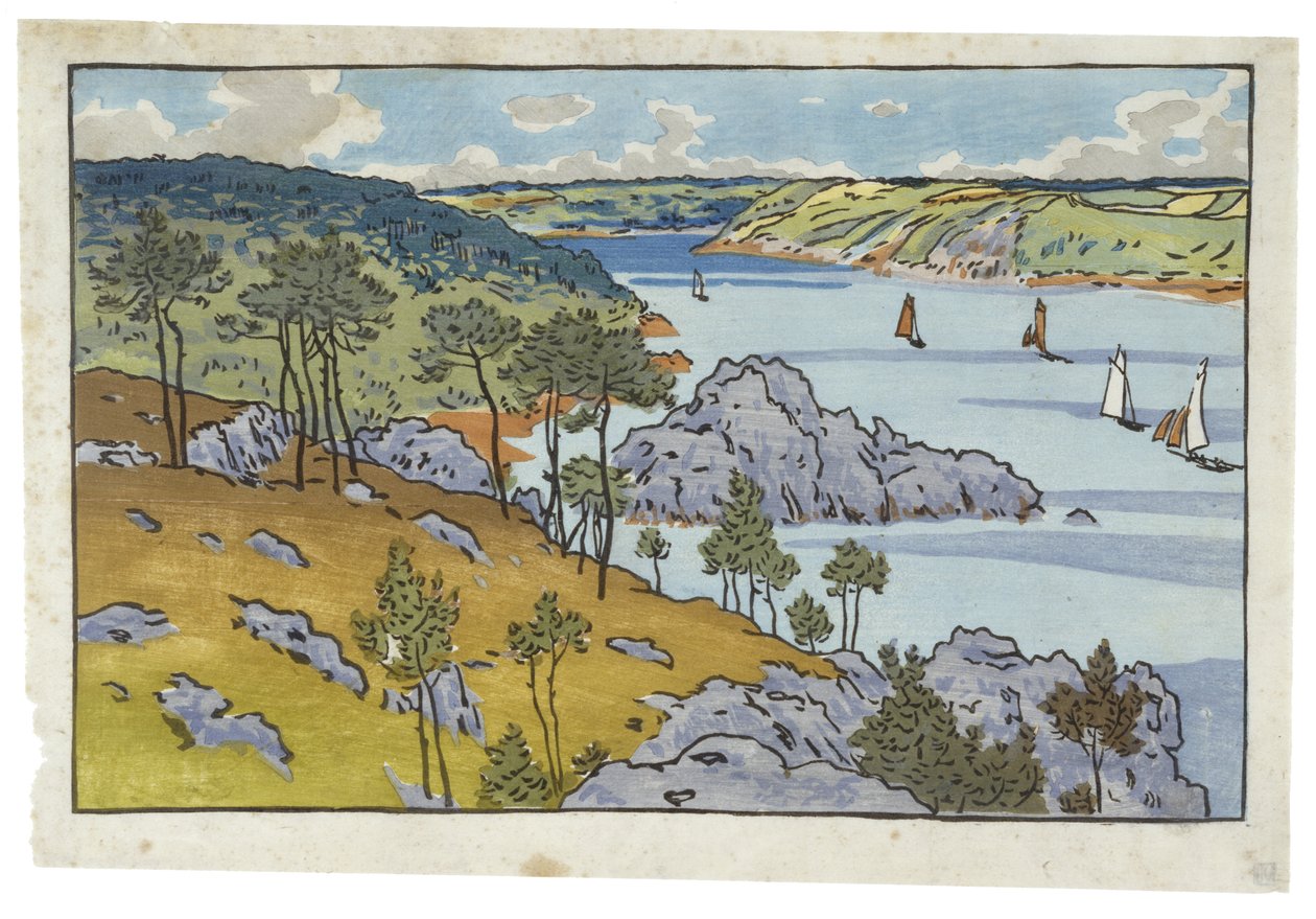 Mouth of the Trieux at Loguivy by Henri Rivière