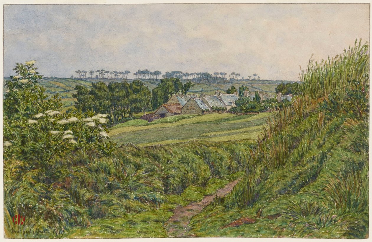 Spring at Lesquiffinec. Morgat by Henri Rivière