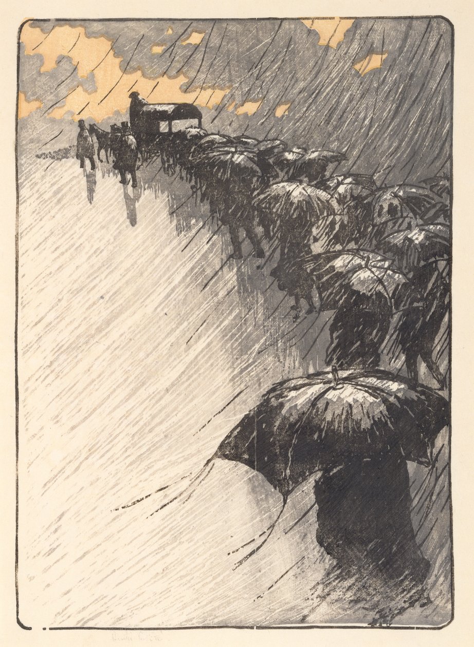 The Burial at Trestraou by Henri Rivière