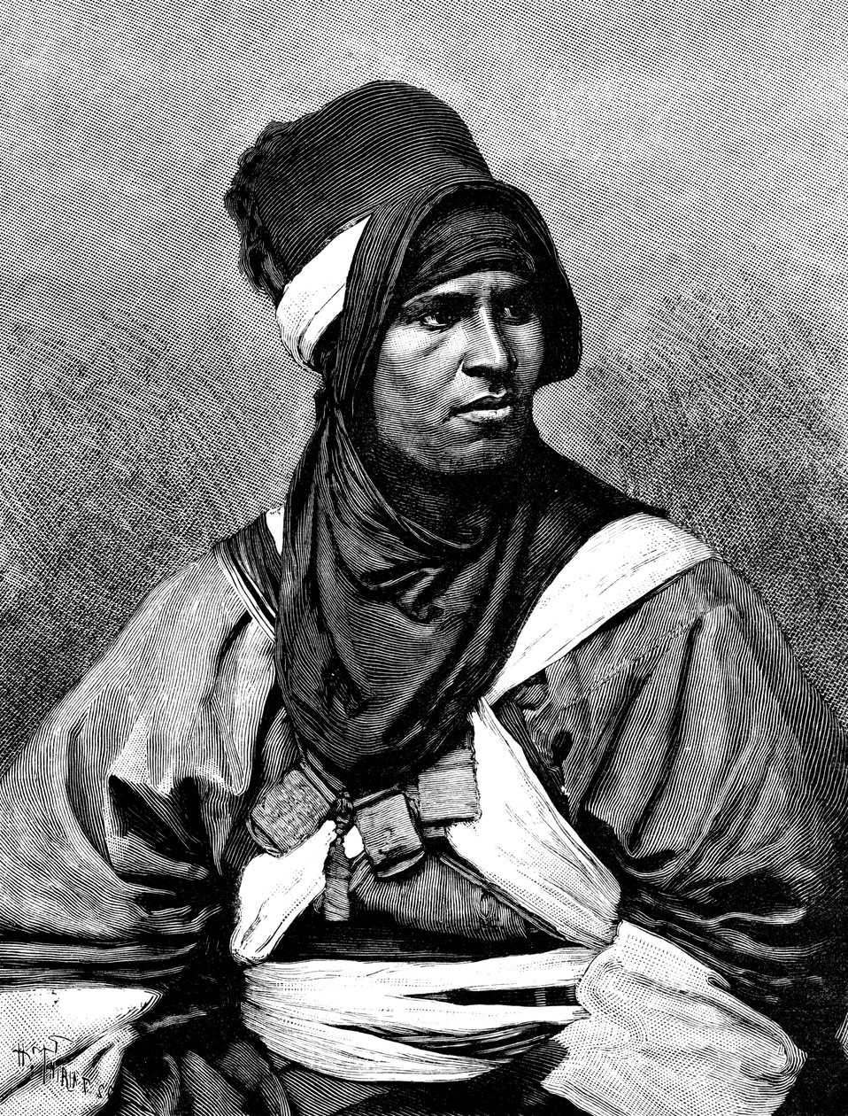 A Targui man, 1895 by Henri Thiriat